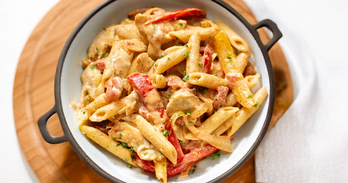 How to make Chicken Fajita Pasta at home