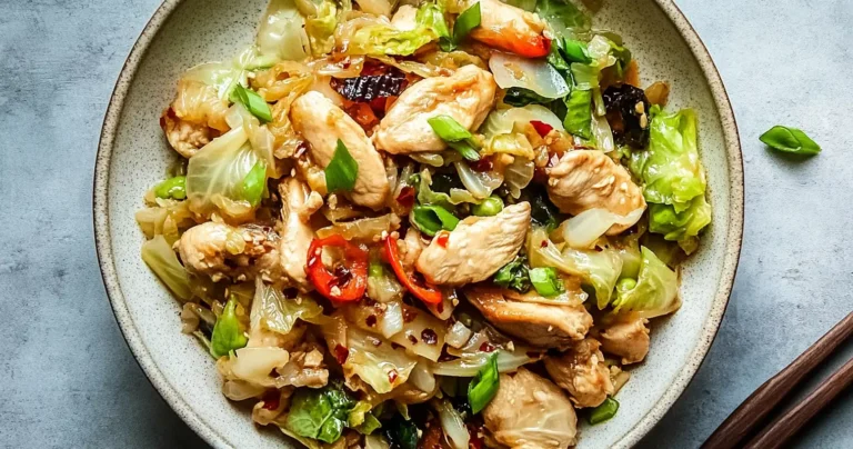 Easy Chicken and Cabbage Stir Fry
