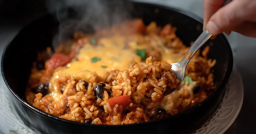 Mexican Beef and Rice Skillet