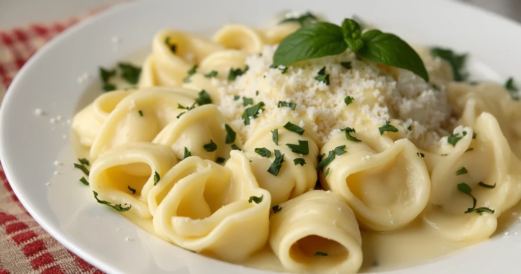 creamy tortellini alfredo