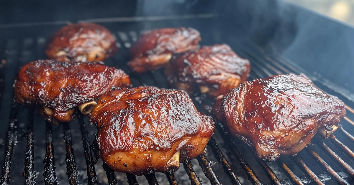 how long to smoke chicken thighs